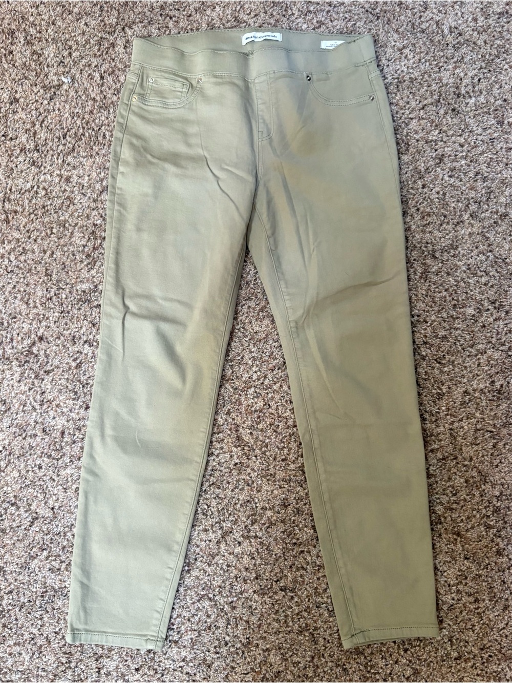 Amazon Essentials Women’s Skinny Jeans in Olive
